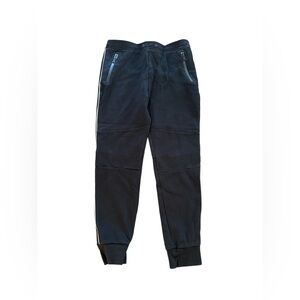 EXPRESS Men’s Black Jogger Pants Size L Zip Pockets Athletic Lounge